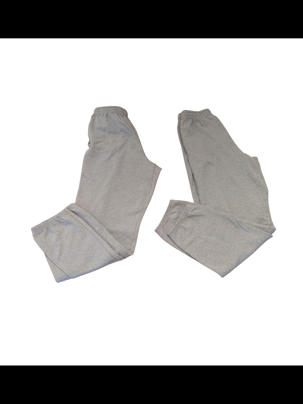 EUC Mens Athletic Works Medium Gray Sweatpants Bundle Drawstring Pockets
